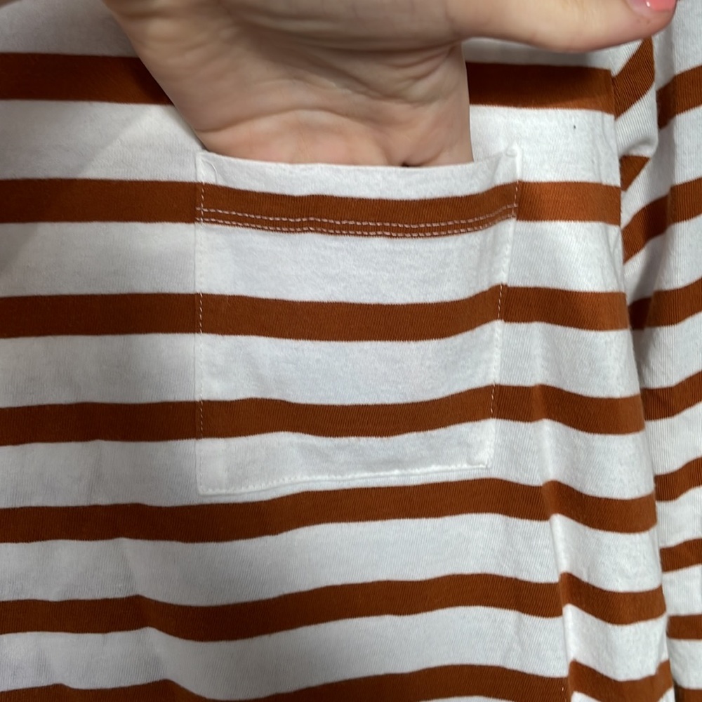 J. Crew long sleeved striped essential tee - Picture 4 of 6